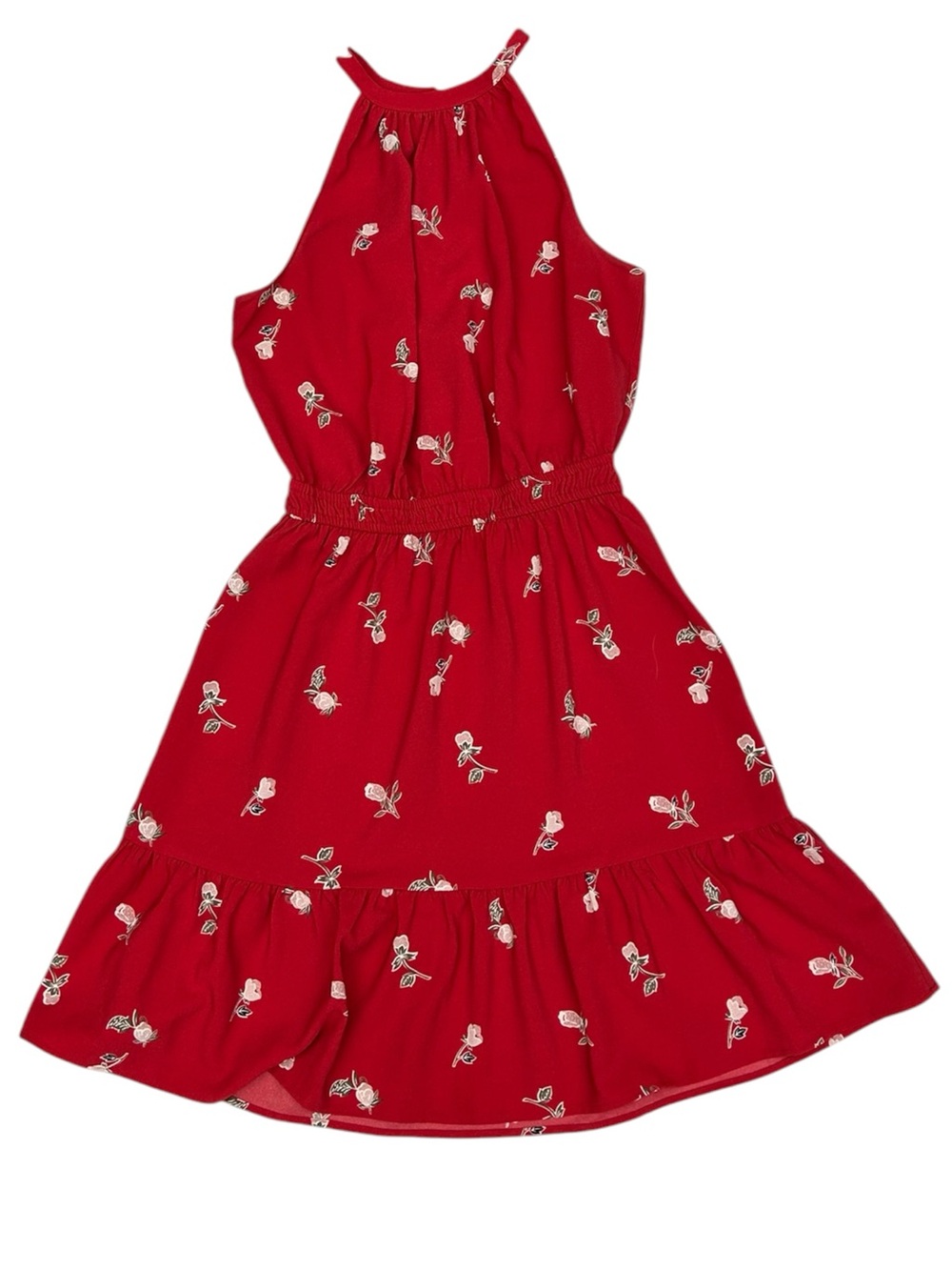 LOFT Women’s Floral Flounce Halter Dress - Picture 4 of 10